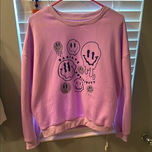 Radiate Positivity Pink SHEIN sweatshirt. Women’s medium